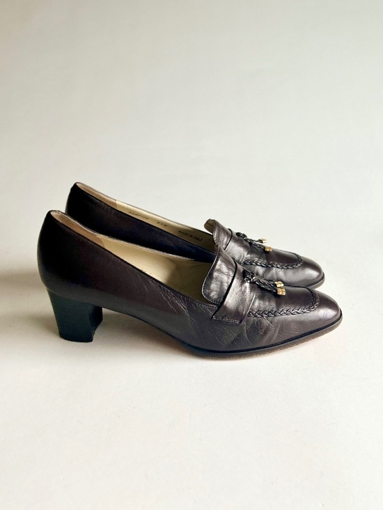 Bally Brown Genuine Leather Classic Pumps size 8.5N - Picture 2 of 15